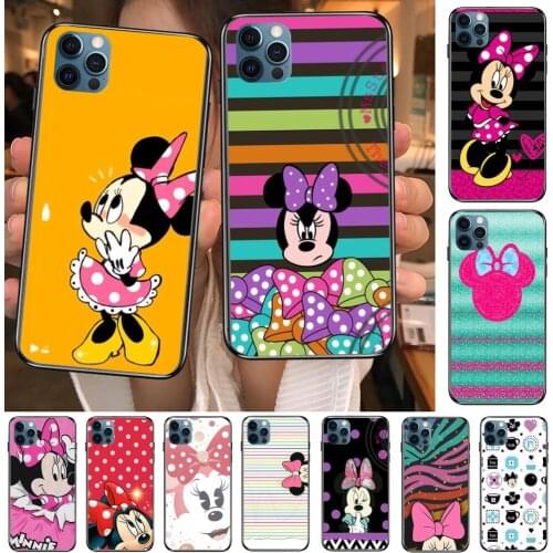 Disney Minnie Mouse Day Phone Cases For iphone 12 Pro Max case 11Pro Max 8PLUS 7PLUS 6S iphone XR X XS mini mobile cell funda