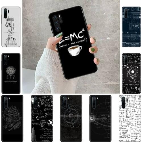 Emc2 notes text Word Phone Case For Huawei Y5 Y6 II Y7 Y9 PRIME 2018 2019 NOVA3E P20 PRO P10 Honor 10