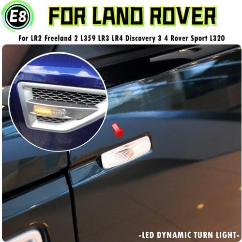 Dynamic Blinker LED Side Marker Turn Signal Light For Rover Sport L320 Land Rover LR2 Freelander 2 L359 LR3 LR4 Discovery L319