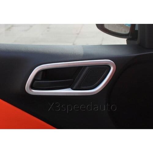 For Honda City 2014-16 Interior Door Handle bowl cover trim 4pcs Matt Car-styling