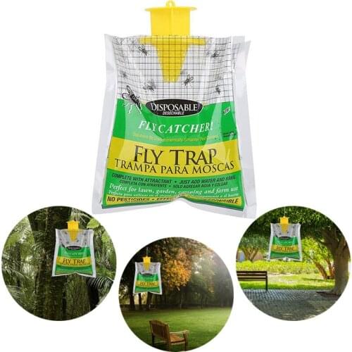 1PC Mosquito Trap Fly Trap Catcher Moth Pest Control Products Trap For Flies Pest Catcher Hanging Bait Bag Garden Supplies