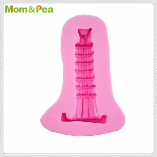 Mom&Pea MPA1955 Tower Silicone Mold Sugar Paste 3D Fondant Cake Decoration