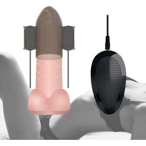 Penis Sleeve Vibrator Glans Vibrator Sex Toys for Men Penis Trainer Glans extender Toys for Adults Male Masturbation Sex Shop