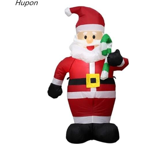 1.2M LED Inflatable Christmas Santa Claus Ornament Christmas Decorations Outdoor for Home navidad 2019 New Year Party Decor