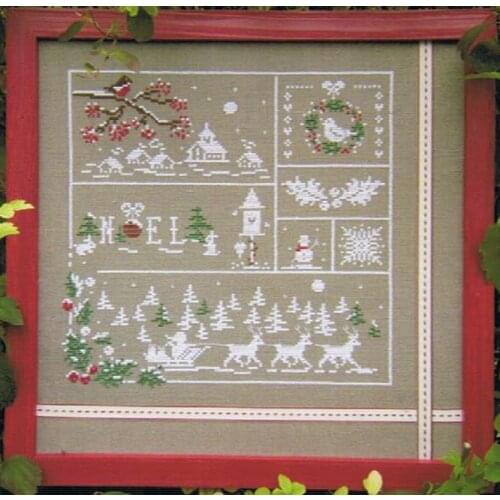 CE0105 Christmas in the forest 35-35 Cross Stitch Set Cross-stitch Kit Embroidery Needlework Craft Packages Cotton Fabric Floss