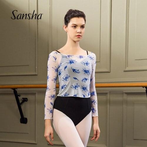 Sansha Women Girls Subtle Mesh Smock Nine Pointes Sleeve Ballet Dancewear 70AI0031P