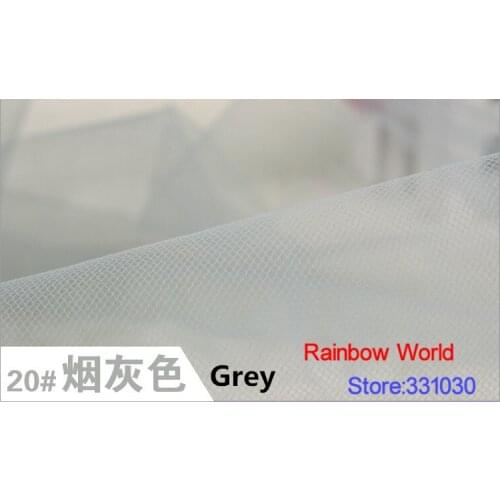 20# light grey 5 meters of medium hardness mesh cloth fabric for patchwork DIY sewing wedding children dress