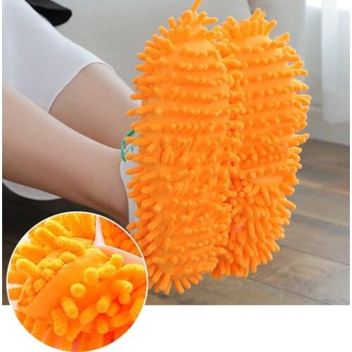 1pc Dust Cleaner Grazing Slippers House Bathroom Floor Cleaning Mop Cleaner Slipper Lazy Shoes Cover Microfiber Duster Cloth