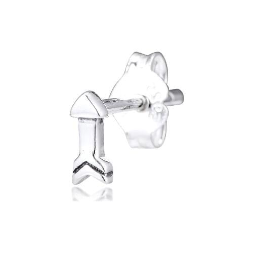 Signature ME My Arrow Single Stud Earrings 100% 925 Sterling-Silver-Jewelry Free Shipping