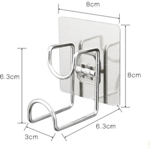 1Pcs Strong Storage Rack Self-Adhesive Stainless Steel Racks Basin Towel Chopping board Hangers Bathroom Kitchen Organizers