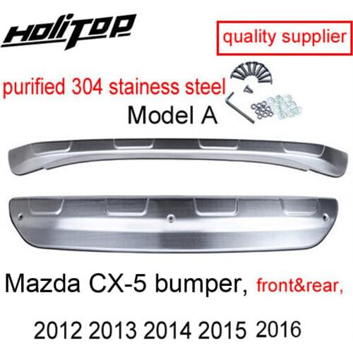 Upgraded thicken skid plate bumper guard bumper protection bull bar for Mazda CX-5, 2PCS/set, quality supplier,quality guarantee