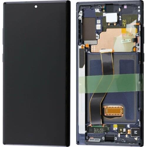 For Samsung Galaxy Note 10 Plus N975 N975F LCD Display Touch Screen Digitizer With Frame Housing Bezel Assembly Replacement OEM
