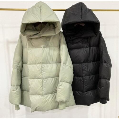 2021 Winter Jacket Women Short Parkas 90% White Duck Down Jacket Thick Warm Puffer Jackets Female Hooded Snow Outwear