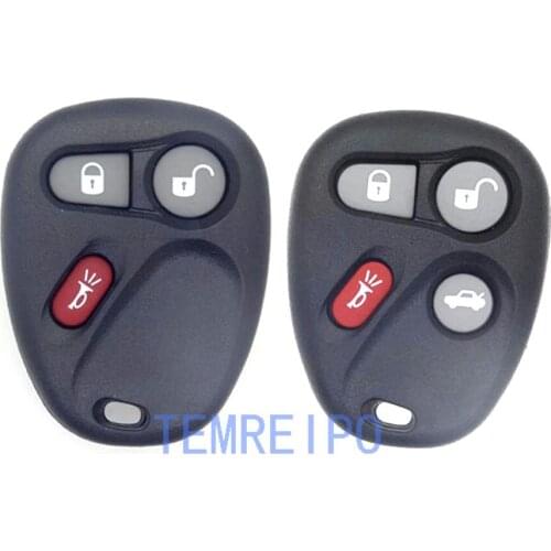 3 button 3+1 button keyless entry replacement remote key transmitter shell for Buick Century key