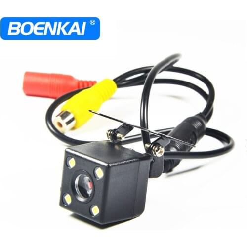 Car Rear View Camera Vehicle Cam Backup Reverse Dvr Hd Video 4 Led Night Vision Parking Aid Lens 170° Wide Angle Universal