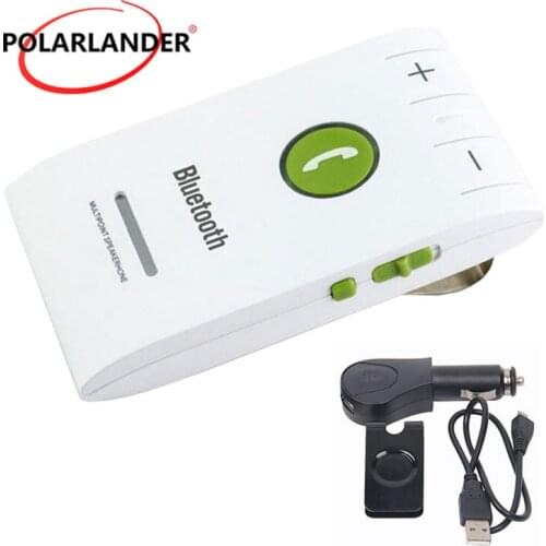 Car Bluetooth Universal Car Auto Sun Visor Vehicle Speaker Phone Micro USB Charging Car Kit Handsfree 4.0 Bluetooth Music Player