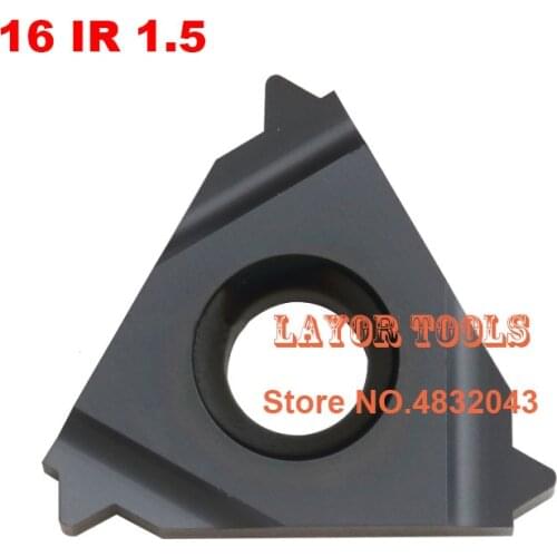 Free Shipping 16IR/16NR 1.5ISO Internal Indexable Tungsten Carbide Threading Lathe Inserts for SNR/SIR Threaded Lathe Holder