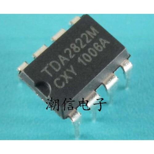 Free shipping new%100 new%100 TDA2822M DIP-8 IC