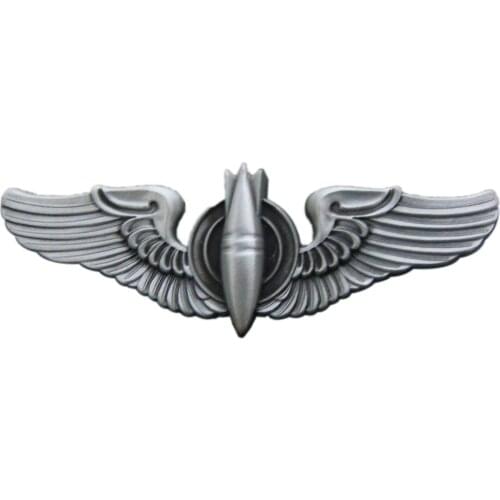 WW2 US Air Force Bomber Bombardier Wings Badge Pin Brooch