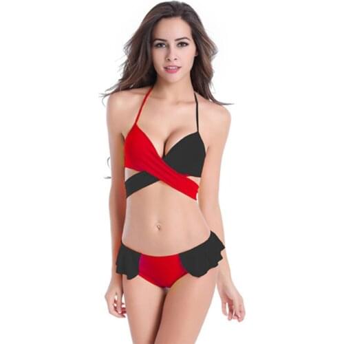 Women Sexy Swimwear Swimsuit Strappy Bathing Suit Beach Wear Push Up Bikini With Bandage