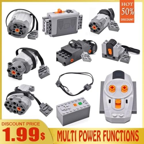 Technic parts motor multi power functions tool servo train 8293 8883 engine PF model sets buildmoc ev3