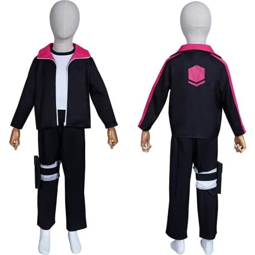 Kids Anime Uzumaki Boruto Cosplay Costume Outfits Halloween Carnival Suit