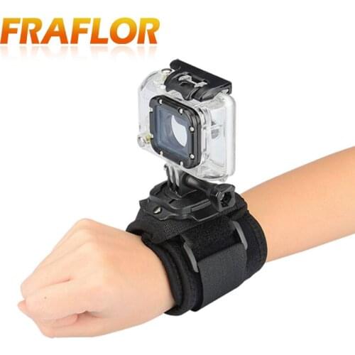 360 Degree Elastic Adjustable Rotation Armlet Wrist for Hand Band Arm Shell Strap Mount For GoPro Hero 3+ 3 2 1 Session Camera