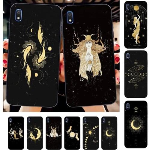 FHNBLJ Witches Moon Tarot Mystery Totem Phone Case for Samsung A30s 51 71 10 70 20 40 20s 31 10s A7 A8 2018