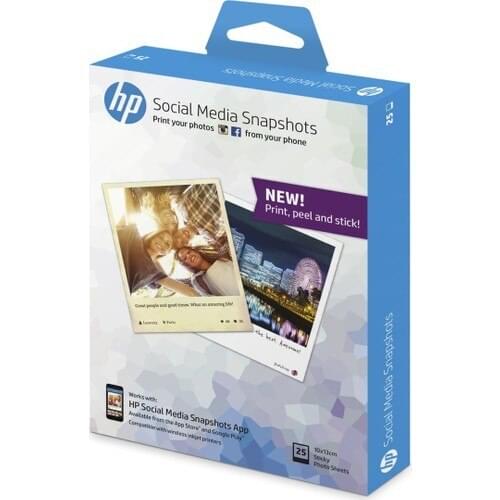 HP W2G60A Social Media Snapshots Photo Paper