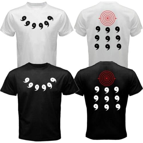 Sage of the Six Path Rikudou Sennin Uchiha Sharingan Rinnegan T shirt Men two sides casual cotton gift tee USA Size