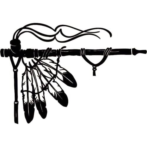 Indian Peace Pipe Tribal Car Trucks Pride Vinyl Car Sticker Decorative Decal Accessories