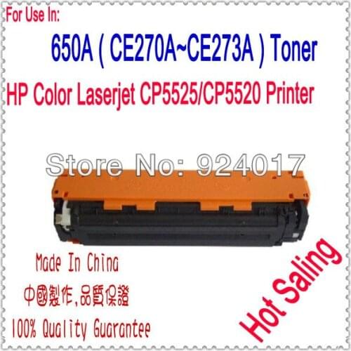 For HP 650A CE270A CE271A CE272A CE273A Toner Cartridge,For HP CP5525dn CP5525n CP5525xh M750 M750DN M750N Refill Color Toner