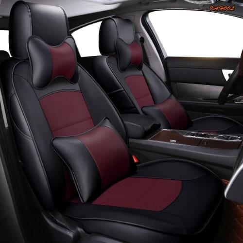 KAHOOL Custom Leather car seat cover For AUDI A4 A3 A6 Q3 Q5 Q7 A1 A5 A7 A8 TT R8 Automobiles Seat Covers cars seat protector