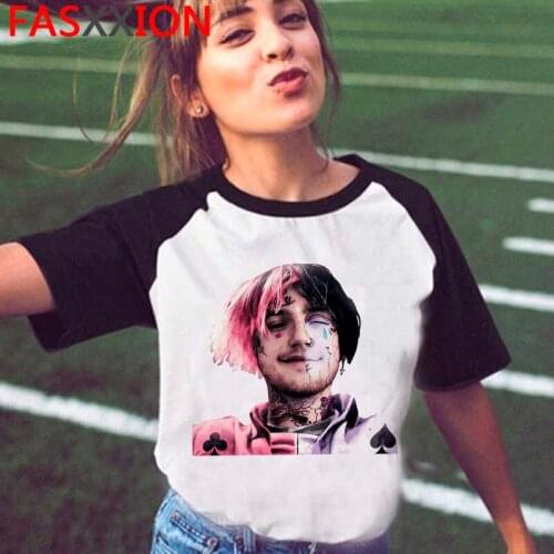 Rip Lil Peep summer top t shirt male tumblr ulzzang couple aesthetic print summer top t shirt kawaii aesthetic
