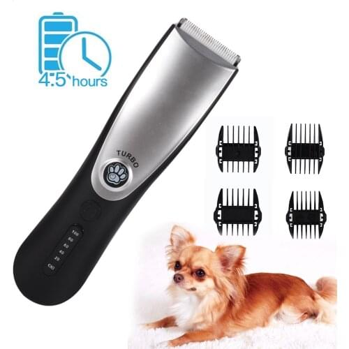 Professional Low-noise Cat Dog Hair Trimmer Electric Pet Hair Clipper Remover Turbo Rechargeable Pets Grooming Haircut Machine