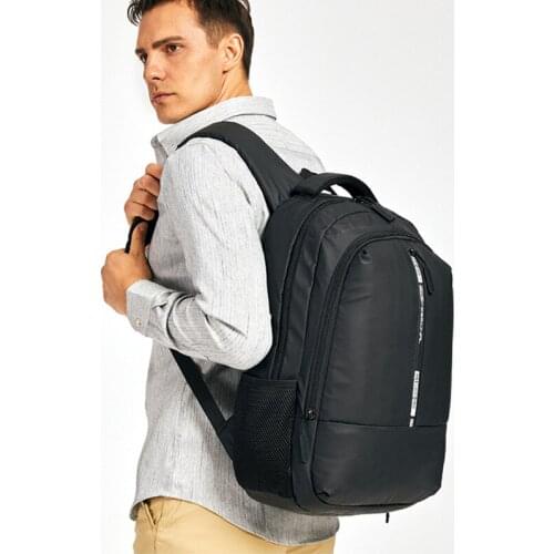 Men Backpack Laptop 15.6 Inch Waterproof Oxford Black Multifunction Leisure USB Back Pack Large Capacity School Bags for Teenage