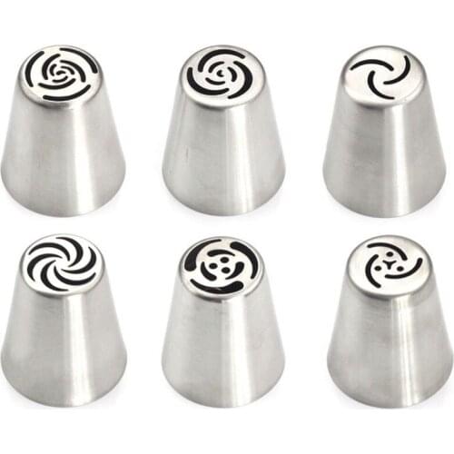 High quality Russia spray nozzles stainless steel Icing Piping tips Set for Cake Cupcake Decorating Tools
