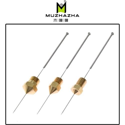 10pcs 3D Printer stainless steel nozzle cleaning needle drill bit 0.4mm accessories reprap ultimake for CR10 Ender 3 Ender 5 pro