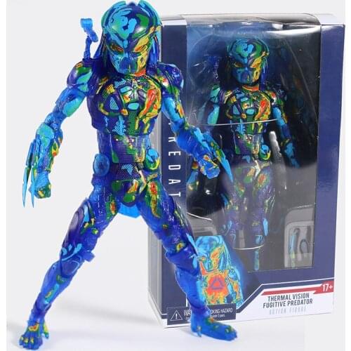NECA The Predator Thermal Vision Fugitive Predator 7" Action Figure Collectible Model Toy