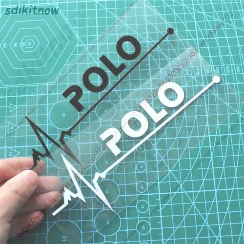 2019 New Heart BEATS Car Decal Sticker Styling Windows Door Decoration For Volkswagen POLO 6r 9n sedan 2018 accessories