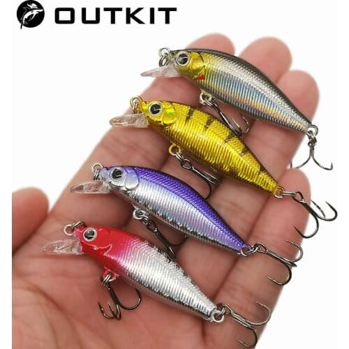 OUTKIT 2020 NEW Arrive Japanese Design Small Lures Fishing Lure 3.2g 45mm Sinking Minnow Mini Hard Bait For Perch Trout Bass