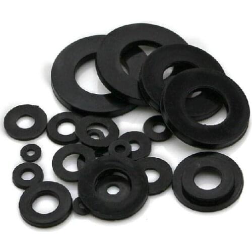 4x9x1mm M4 Flat washer black Plastic nylon Spacer fastener Washer,Ring Plastic screw bolt nut pad gasket M3 m4 m5 m6 m8 m10 m12
