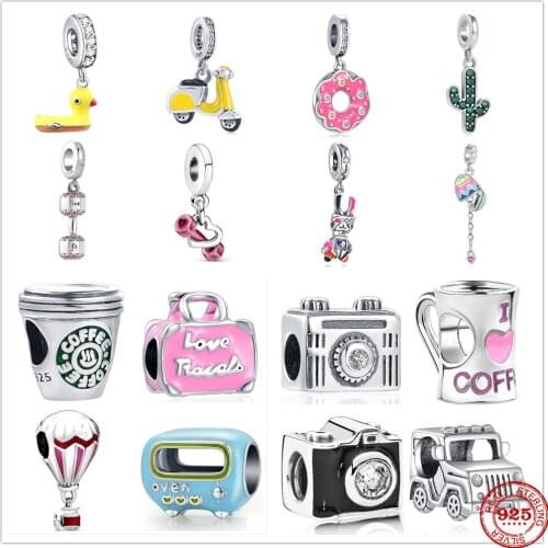 New DIY fine beads Fit Original Pandora Charms Silver 925 Bracelet Jewelry YXG016