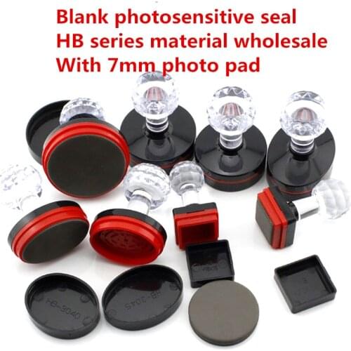 5 uds HB7MM sello fotosensible materiales a juego rectangular material fotosensible sello material blanco sello al por mayor
