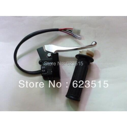 PW PY50 Right Throttle Housing Switch with Lever and grip FOR PW50 GT50 PEEWEE LONCIN & JIANSHE PY50