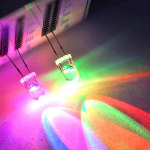 LED light-emitting diodes 5MM round colorful slow flash flash alternation (1000pcs)