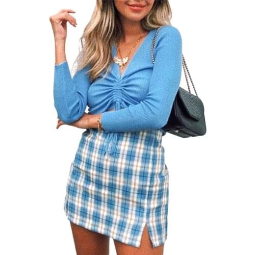 Korean Color Plaid Skirt Women 2020 Student Chic Short Skirts Fashion Sexy Mini Skirts Spring Summer Women Skirts Women Clothes