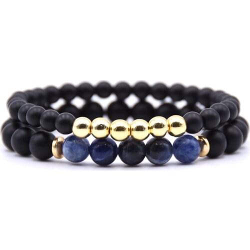 Woman Bead Bracelet Beaded color gold Mantra Prayer Beads Buddha Bracelet for Women and Mens Pulseras Masculina