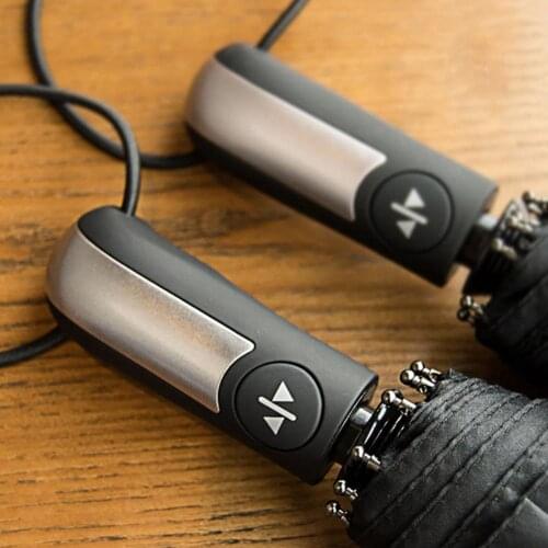 Anti-UV Windproof Womens Automatic Umbrella Female Male Ten Bone Three Folding Mens Umbrella Large Rain Business Parasol