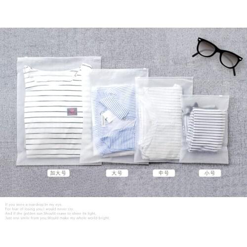 10*15cm 50Pcs Free Shipping Matte Clear Multifunctional Travel Bags For Wash Supplies Plastic Zipper Storage Pouch Organizer Set